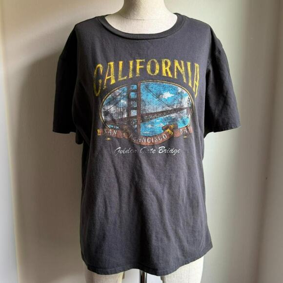 Forever 21 California Graphic Tee Black T-Shirt Women’s Size L - Picture 2 of 5